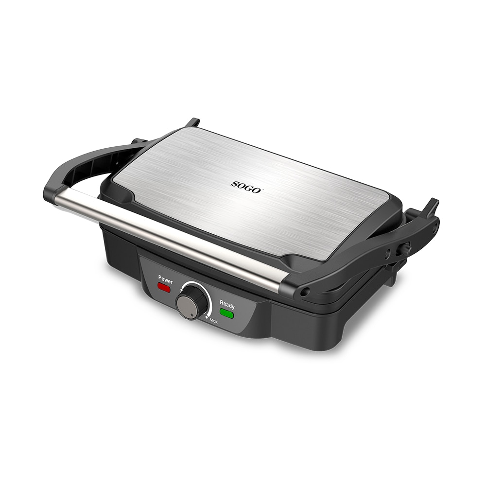 Plancha Grill & Sandwichera Panini Press - 2 Rebanadas - 1600W
