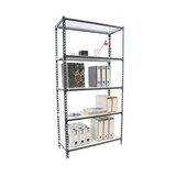 thumbnail of SimonRack Estante metálica, 1800x900x300 mm, 5 níveis, prateleira metálica, 180 kg no ponto de flexão, Antrazit/Galvanizado - Simonclick