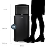 thumbnail of Les Collectors N°705 - Poubelle à pédale 30L, black edition