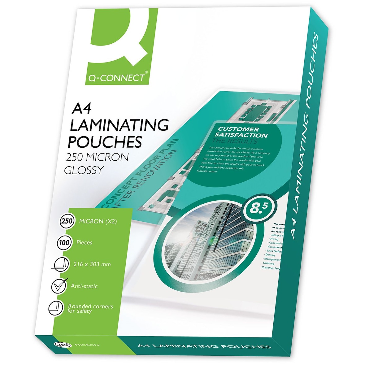 Q-Connect® KF11341 Laminierhülle A4 2x 250µm 100ST