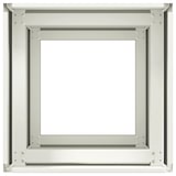thumbnail of vidaXL Pflanzkübel Weiß 40x40x80 cm Kaltgewalzter Stahl