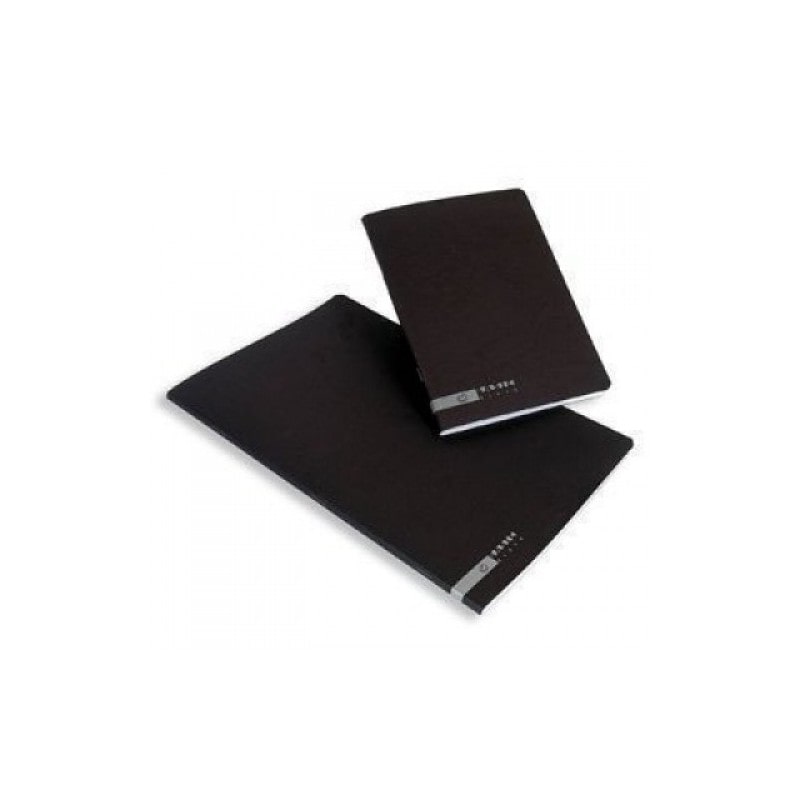 Caderno Agrafado Capa Preta A5 Pautado 80 Folhas