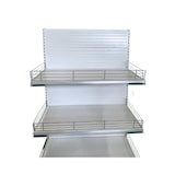 thumbnail of EUROP'METAL Meuble  fruits / légumes SUITE Blanc H.227xP.60xL.100cm Base + 3 Tablettes supérieures avec grilles et porte étiquettes MFL3