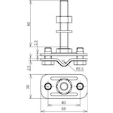 thumbnail of DEHN 478129 AK ZS 8.10 FL30 GBM10X60 V4A Anschlussklemme 2.7 kA 1 St.