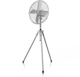 thumbnail of Brandson Standventilator 45 cm mit 3 Geschwindigkeiten, Ventilator mit Dreibein-Stativ, 60 Watt, oszillierend, Silber/Edelstahl
