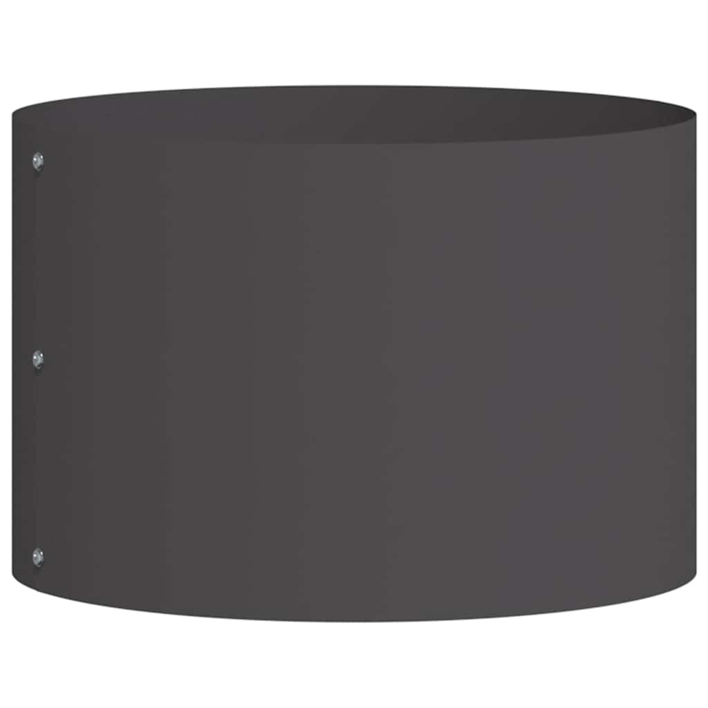 vidaXL Gartenblumentopf Schwarz 30 x 30 x 20 cm Stahl