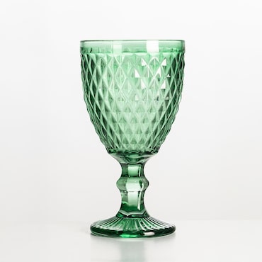 Solycarpa Copa Labrada Color Verde Transparente Personalizado para Fiesta, Boda o Bautizo Original y Resistente