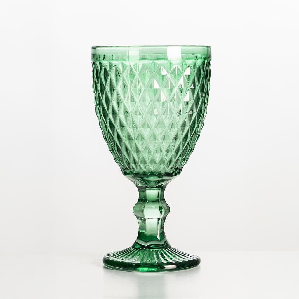 Solycarpa Copa Labrada Color Verde Transparente Personalizado para Fiesta, Boda o Bautizo Original y Resistente