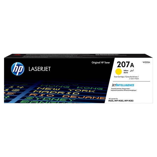 HP toner 207A, 1.350 pagina's, OEM W2212A, geel