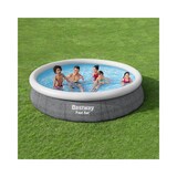 thumbnail of Piscine Gonflable Ronde Bestway Fast Set Avec Pompe À Filtre Aspect Rotin Gris 366x76 Cm