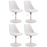 thumbnail of Set di 4 sedie da pranzo Maverick Plastic bianco/bianco