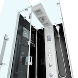 thumbnail of Dampfdusche Duschtempel Sauna Dusche Duschkabine D38-03L2 80x80 cm ohne 2K Scheiben Versiegelung