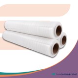 thumbnail of Inoverse Stretchfolie Transparent Wickelfolie, 2 kg, 3 Rollen, Für Möbel & Umzug, Palettenfolie, Handstretchfolie