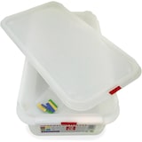 thumbnail of Pack 3 Tupper rectangular reutilizable con tapa, apto para microondas, lavavajillas y congelador. Medidas: 325x176x100 4,3L