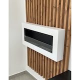 thumbnail of Chimenea de bioetanol Modelo Sunna Blanco con cristal protector 90 cm