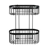 thumbnail of WENKO Wandregal 2 Etagen Mod. Classic Plus Black mit Vacuum-Loc® Adapter