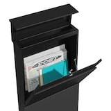 thumbnail of 4gardenz® Vrijstaande Brievenbus - Gegalvaniseerd Staand met Slot - Zwart
