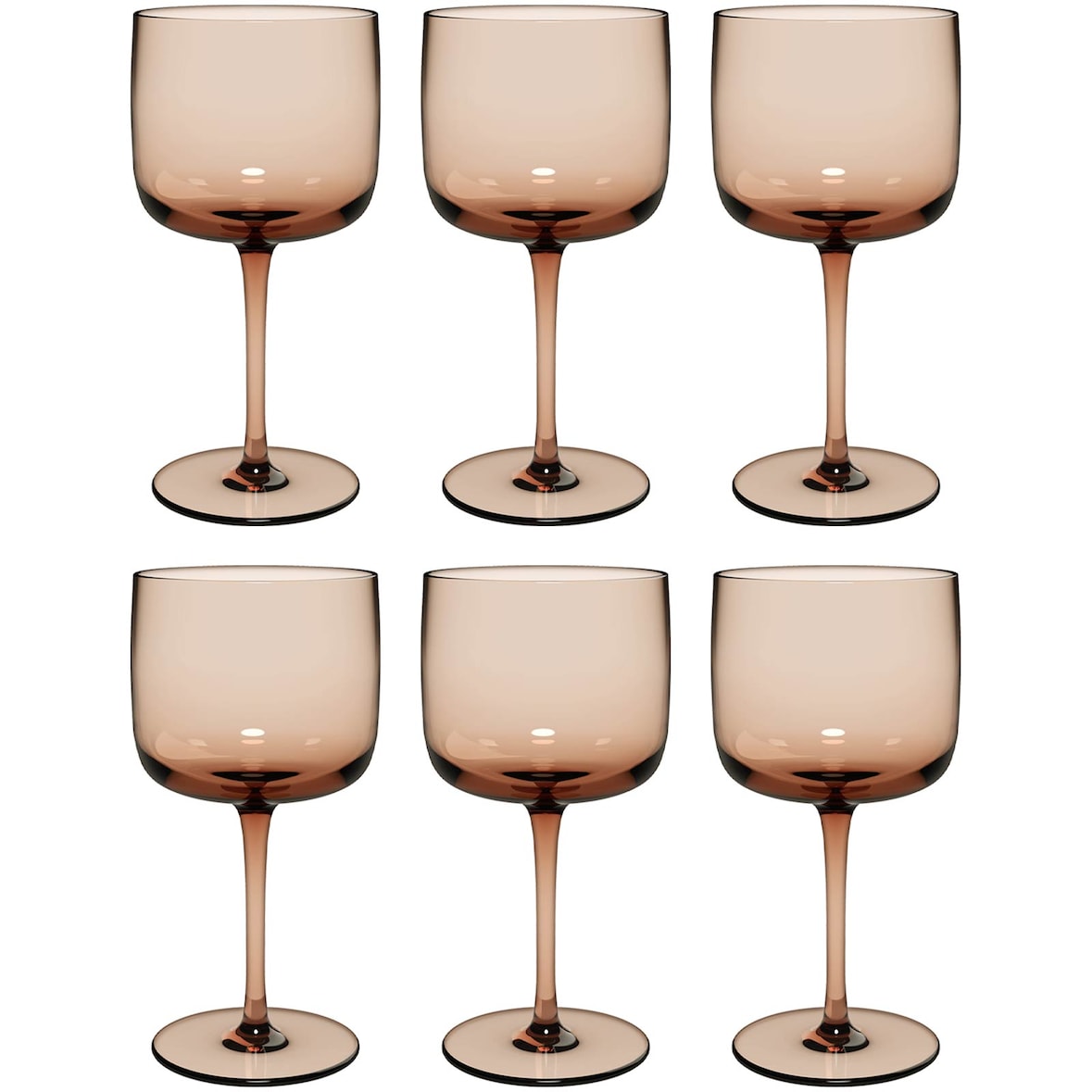 like. by Villeroy & Boch Like Glass Weinkelch 270 ml 6er Set Clay