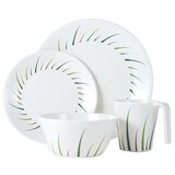 thumbnail of Melamin Geschirr-Set 4 Personen Limon Design 16 Teilig + 4 Rotweingläser Tafelgeschirr Picknick BBQ Kochgeschirr