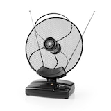 thumbnail of Antenne Hdtv D'intérieur  0 - 25 Km  Gain De 30 - 36 Db  Fm/vhf/uhf  Noire Usage Non Intensif Nedis