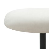 thumbnail of SalesFever Sessel und Hocker Set | mit Drehfunktion | Bezug Cord-Stoff | Beine Metall | B 82 x T 85 x H 106 cm | beige – schwarz