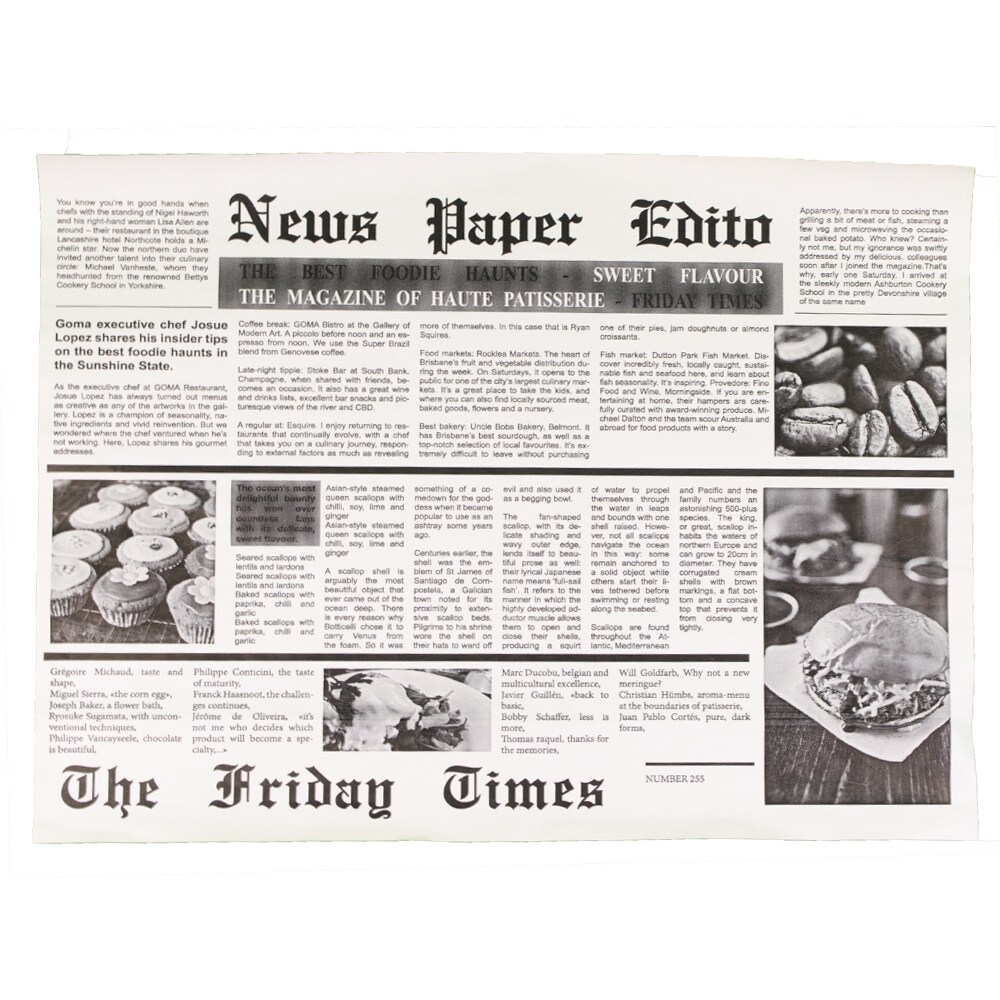 Papier Ingraissable duplex newspaper edito - 40 x 30 cm - par 1000