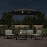 thumbnail of vidaXL Zweefparasol met LED-verlichting stalen paal 300 cm antraciet