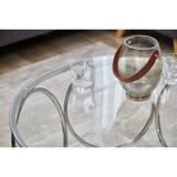 thumbnail of SalesFever Couchtisch rund Ø 80 cm, Klarglasplatte 8 mm stark, Edelstahl-Gestell silbern, B 80 x T 80 x H 40 cm, silbern