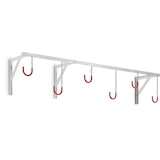 thumbnail of Hängeparksystem 3876 - Fahrradständer für 6 Fahrräder - Wandmontage | Reihen-Hängeparker | Stahl verzinkt & kunststoffummantelte Aufhänge-Haken