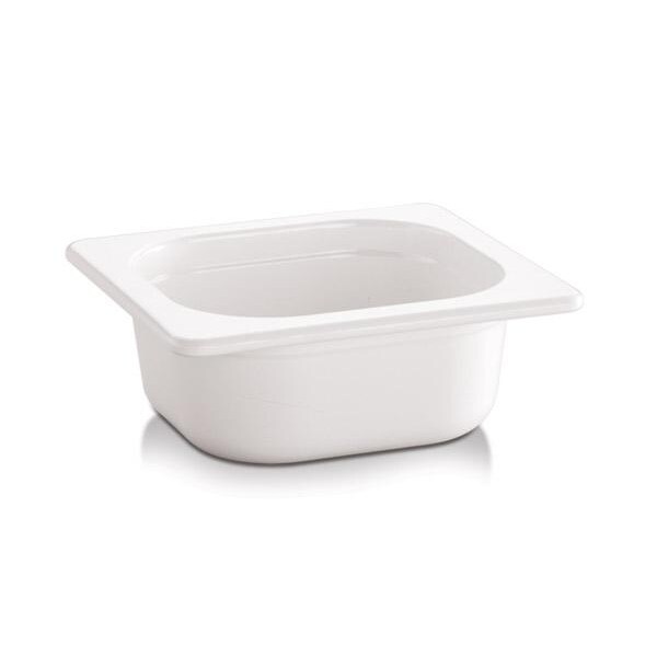 APS 84305  Bac gastro melamine blanc GN 1/6 EcoLine 17,6 x 16,2 cm, profondeur 10 cm