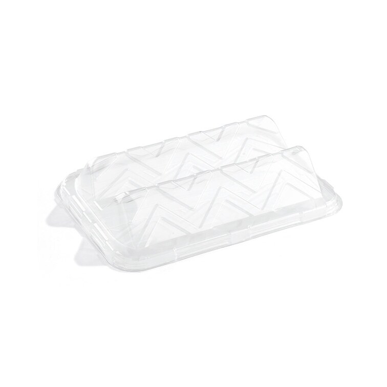 MONOUSO - Plastikdeckel Transparent rechteckig 35x24x8cm (50 Stück)