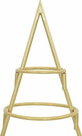 thumbnail of vidaXL Metall Weihnachtsbaum Gold 125 cm Pulverbeschichteter Stahl