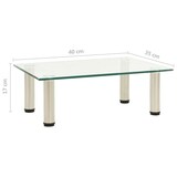 thumbnail of vidaXL TV-Tisch Transparent 40x35x17 cm Hartglas