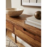 thumbnail of Rustikaler Konsolentisch aus Massivholz Sheesham, 90 cm, Landhausstil, handgefertigt. 90x36x76 cm | Kadima Design