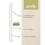 thumbnail of Trinkhalm in Weiß aus Papier, Ø 8 mm / 23 cm, 150 Stück in Folienbeutel