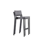 thumbnail of METRO PROFESSIONAL Cadeira alta de bar Balsario, alumínio / vime sintético, cinzento