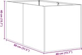 thumbnail of vidaXL Pflanzkübel Schwarz 40x80x40 cm Kaltgewalzter Stahl