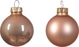thumbnail of 16 Weihnachtskugeln 35mm Glas Christbaumkugeln Weihnachtsbaumkugel Prickelndrosa