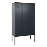 thumbnail of C+P Spind Classic PLUS, Gestell, 3 Abteile, 2120x1200x500mm, 7016/7016