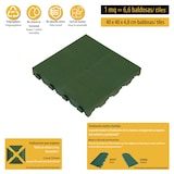 thumbnail of ArtPlast - Kunststofffliese für Terrasse 39x39x4,8 cm; Fläche 0,15 m², Kollektion COMBI - Grün