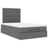 thumbnail of vidaXL Ottoman-Bett mit Matratze & LEDs Dunkelgrau 120x200 cm Stoff