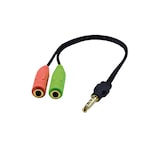 thumbnail of MCL - Adaptateur audio jack 3.5mm 4 contacts pour micro et casque - 20cm