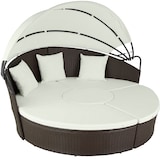 thumbnail of tectake divano prendisole in alluminio e rattan - marrone misto - 403424