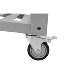 thumbnail of METRO PROFESSIONAL Barbecue Plancha à 6 brûleurs sur chariot, acier revêtu en poudre, 165 x 62 x 101 cm, puissance 22,2 kW, 4 roulettes, argent