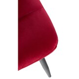 thumbnail of DELUKE® Esszimmerstühle 4er Set VOUL - Rot, Samt Gesteppter Polsterstuhl Küchenstuhl mit Bodenschonern Esszimmerstuhl Stuhl Esszimmer Küchenstühle
