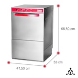 thumbnail of Romux® Lave-verres Professionnel 35x35 cm avec pompe de rinçage et détergent | Lave verre Industriel | Compact pour bars et restaurants