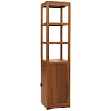 thumbnail of Teak-Regal HWC-M86, Badschrank Badregal Badezimmer, hochwertiges B-Grade-Teak (Kernholz, 20-30 Jahre), 180x40cm