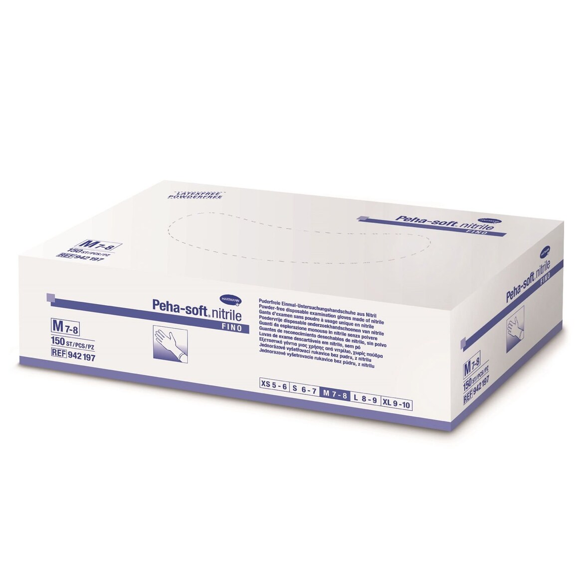 Peha-soft® nitrile fino powderfree Farbe lila Größe XS