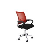 thumbnail of Sillas de escritorio/juvenil con asiento textil color rojo. Modelo Martina