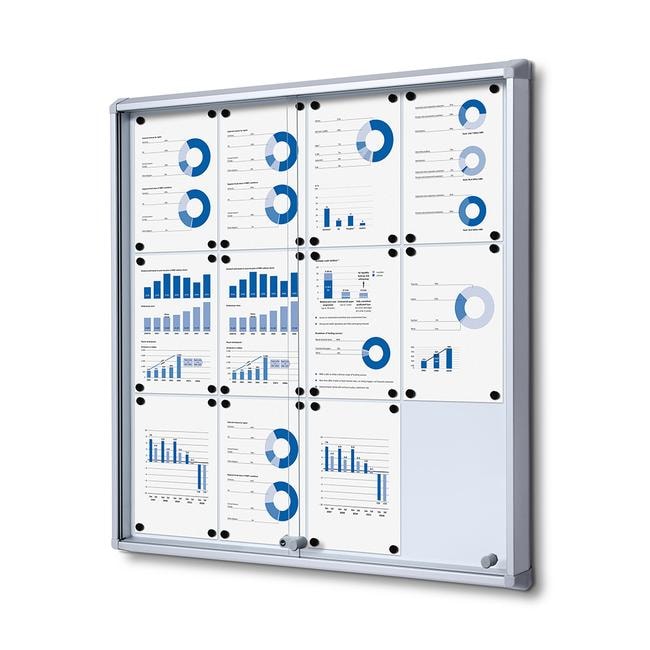 Vitrine d'affichage "LS" verre ESG -magnétique- 12 x A4 - VKF Renzel